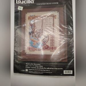 Bucilla Cross Stitch Kit Walk In My Moccasins 1997 NIP Sealed
